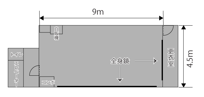 スタジオ平面図